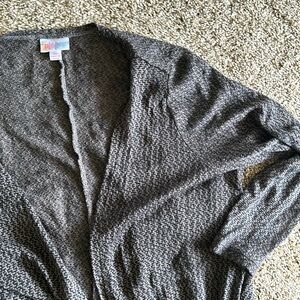 LuLaRoe Sarah long cardigan with pockets, size medium